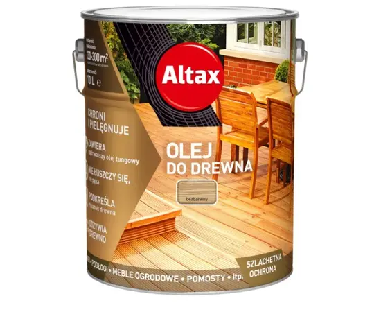 ზეთი ხის Altax უფერო 10 ლ