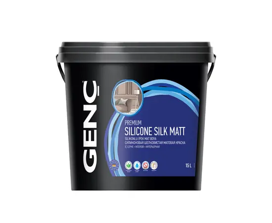 Краска для интерьера Gench Silicone Silk Matt 15 л
