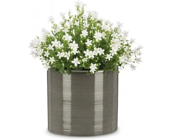 Ceramic flower pot Scheurich 828/23 Glass Grey 23x21 cm