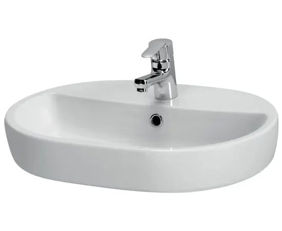 Раковина встраиваемая Cersanit ASPIA 60 OVAL Овальная, белый
