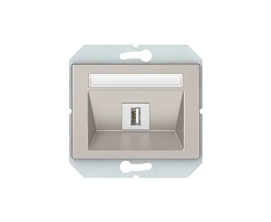 Розетка Vilma Express XP 500 USB ww 1 местная шампань
