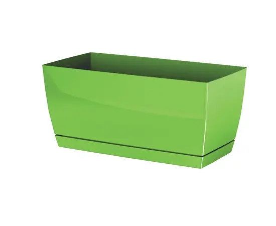 Горшок пластиковы для цветов Prosperplast COUBI CASE DUPP 370U 240 мм зеленый