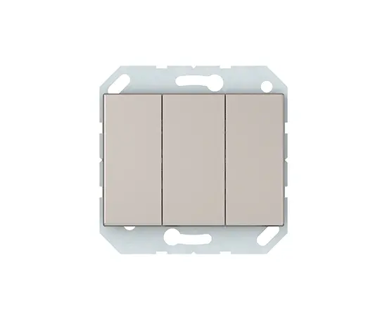 Выключатель без рамки Vilma Express XP 500 3 клавишный шампань
