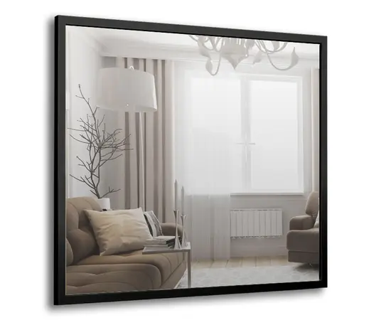 სარკე Silver Mirrors Harlem 600x600 მმ  ლითონის ჩარჩოთი