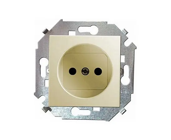 Механизм розетки со шторками Simon 1591444-031 1 местная бежевая