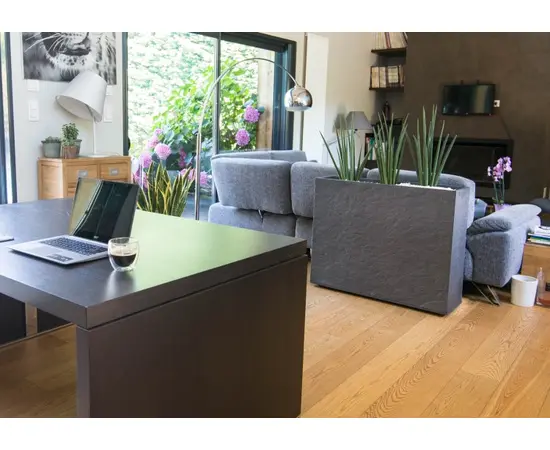 ქოთანი პლასტმასის EDA Plastiques LOFT XL VOLCANIA 99,5 X 29,5 X 78,5სმ 63ლ