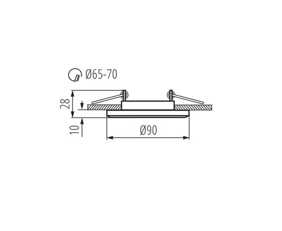 Spot lamp KANLUX MORTA GX5.3 CT-DSL50-B 19442
