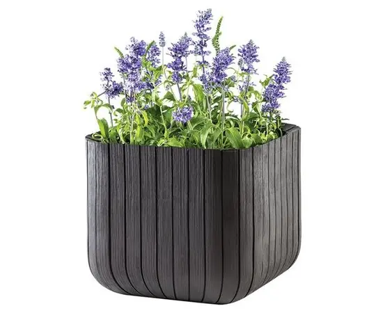 ყვავილის ქოთანი Keter CUBE PLANTER M ყავისფერი 21.5 ლ