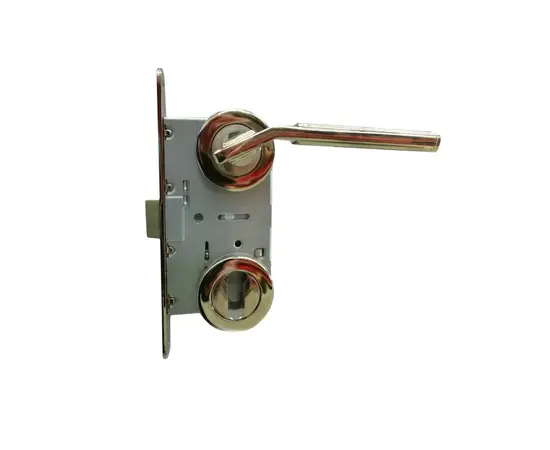 Set handle and lock BT Group EFES AGB 70 mm. nickel