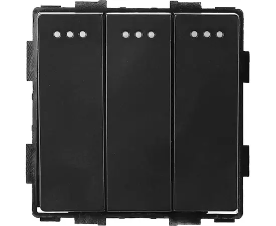 Switch without frame Socket Style 3 black
