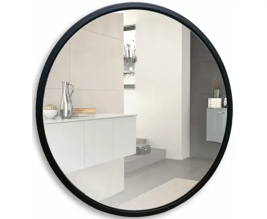 Mirror with black metal frame Silver Mirrors Manhattan D500