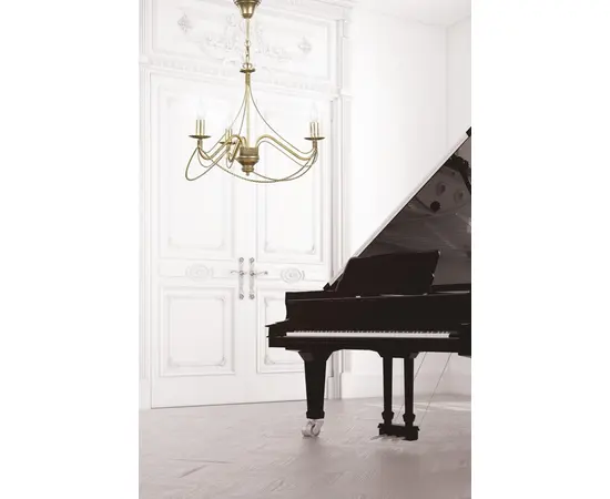 ჭაღი EMIBIG TORI 3 E14 h750 L530 ოქროსფერი 170/3