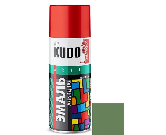 ემალი უნივერსალური Kudo KU-10088 Ral 6018 სალათისფერი 520 მლ