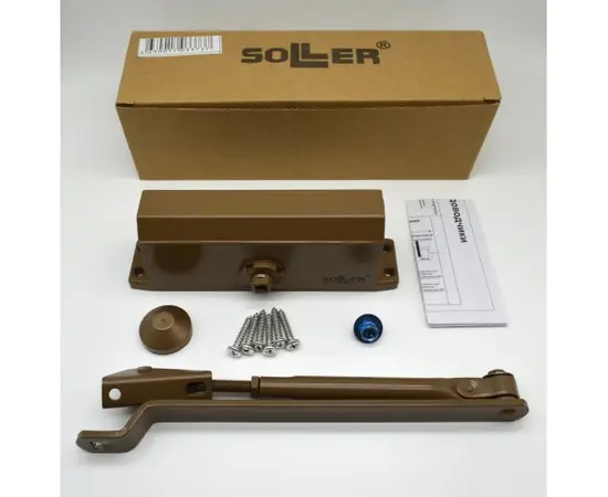 დამკეტი კარის ავტომატური Soller №301 40-50 კგ ყავისფერი
