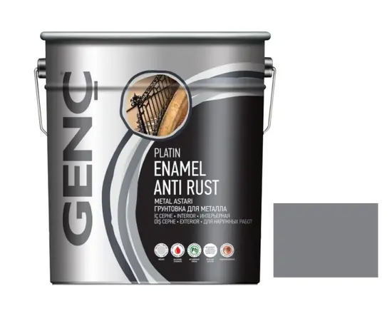 პრაიმერი ანტიკოროზიული Gench Synthetic antirust ნაცრისფერი 20 კგ