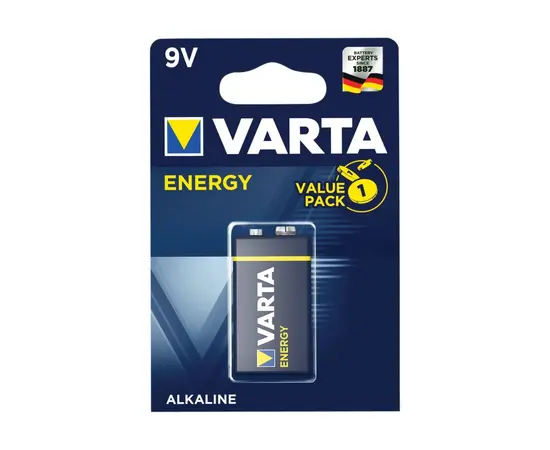 Батарейка Алкалиновая Varta Energy 9V 6LR61 (Крона)