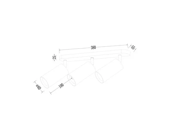 სპოტი Milagro Pipe 3 GU10 ოქროსფერი ML1164