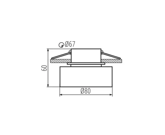 Светильник точка KANLUX GOVIK GX5.3 1x MAX 10W DSO B/G 29232