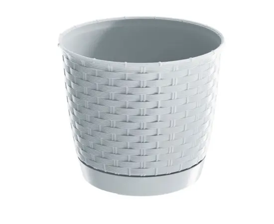 Горшок пластиковы для цветов Prosperplast RATOLLA ROUND DRLO S449 300 мм белый