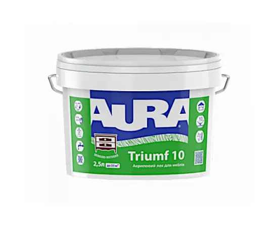Лак акриловый для мебели Eskaro Aura Triumf 10 2.5 л