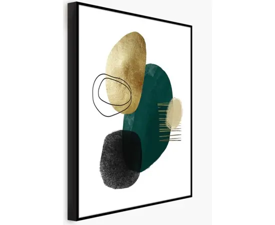 Картина в рамке Styler Green Shape II AB111 50X70 см