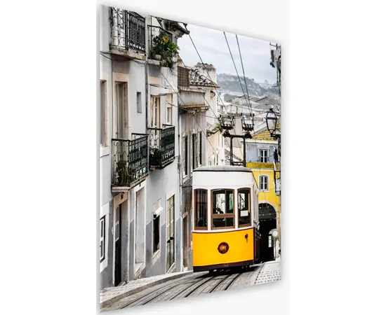 Картина на стекле Styler Yellow tram GL362 50X70 см