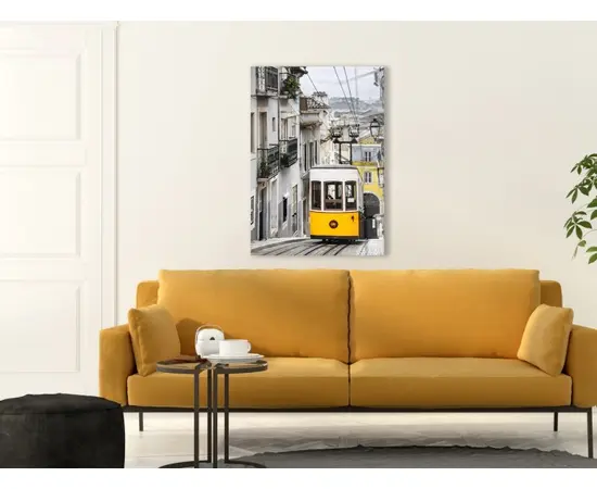 Картина на стекле Styler Yellow tram GL362 50X70 см