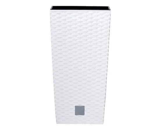 პლასტმასის ქოთანი ყვავილებისთვის Prosperplast RATO SQUARE DRTS S449 265 მმ თეთრი