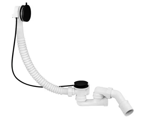 Сифон для ванны с переливом McAlpine MP31SSF-MBBR Black
