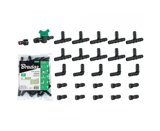 Set of connectors for drip irrigation Bradas DSWA20-SET1 16 mm 27 pcs