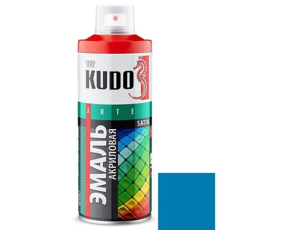 ემალი უნივერსალური აკრილის Satin Kudo KU-0A5015 RAL 5015 ცისფერი 520 მლ