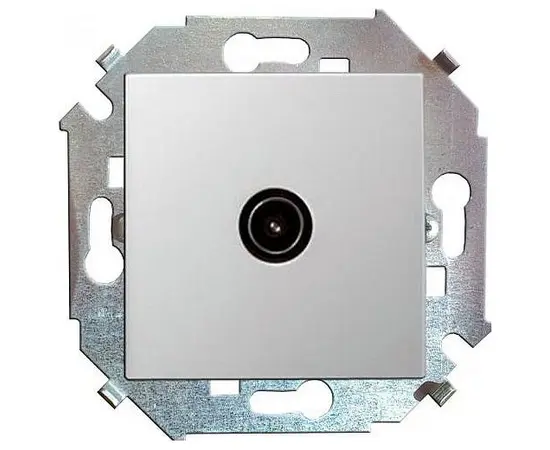 Socket TV Simon 1591475-030 1 sectional white