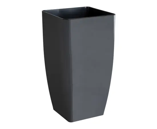 Горшок пластиковый Aleana Kvadro 16x16x30см гранит