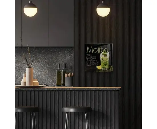 Картина на стекле Styler GL521 RECIPE MOJITO 30X30 см