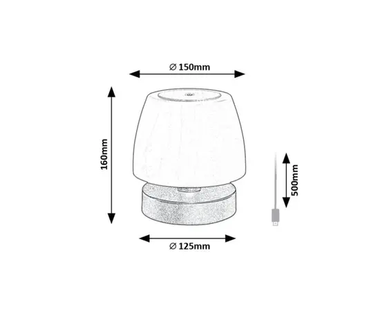 Table lamp Rabalux Odera LED 3W IP44 7040