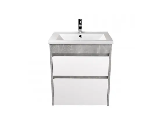 აბაზანის ტუმბო ხელსაბნით Polo Loft 60-U grey/white Cosmo 60 სმ
