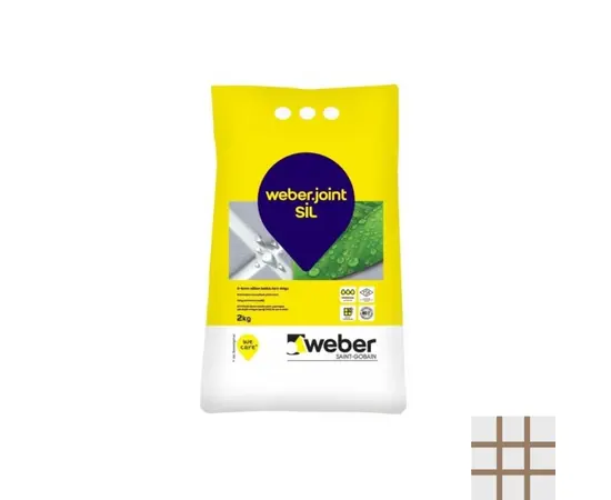 შემავსებელი ფილის ნაკერებისთვის Weber.joint SIL 2 კგ 412 ვენგე