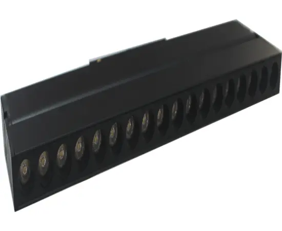 Светильник трека поворотный AIMON 12W 48V 3000K 221мм прозрачный