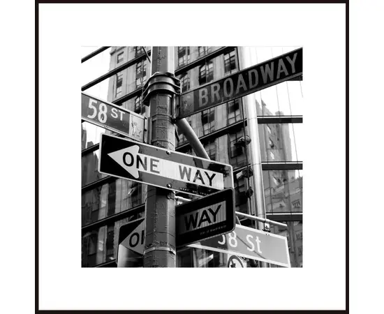 სურათი ჩარჩოში Styler 50X50 AB129 ONE WAY