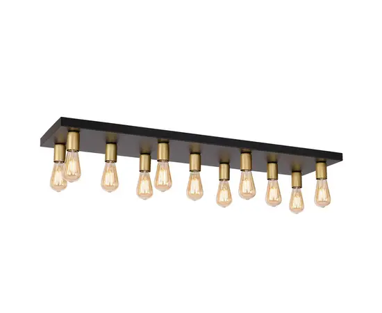 საკიდი Luminex 1310 Filo 11 E27 15W შავი ოქროსფერი