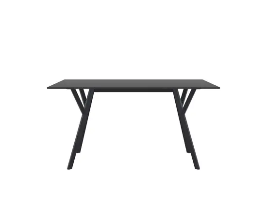 მაგიდა შავი MAX DÉCOR 74x140x80 სმ