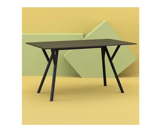 მაგიდა შავი MAX DÉCOR 74x140x80 სმ