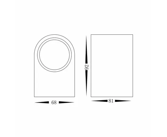 Подсветка стены Eko-Light EKO8319 Ovalis 2 GU10 IP44 серый