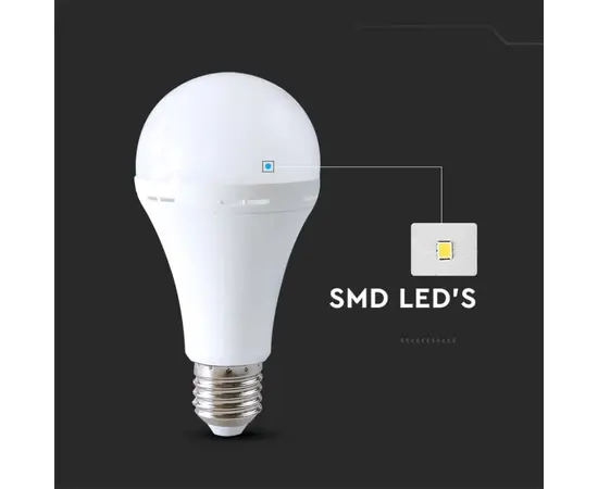 ნათურა V-TAC 15W 4000K E27 7795 A90 პლასტიკი აკუმულიატორით