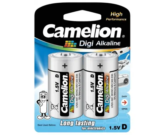Батарейка Camelion D Digi Alkaline 2 шт
