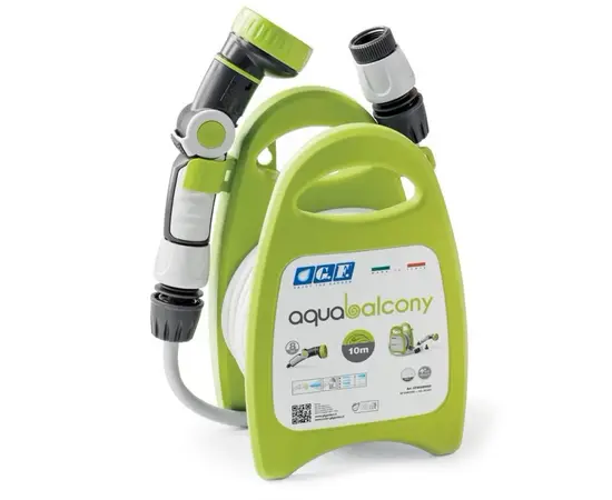 Reel with hose and accessories GF Aquabalcony GF80265852 10 m lime