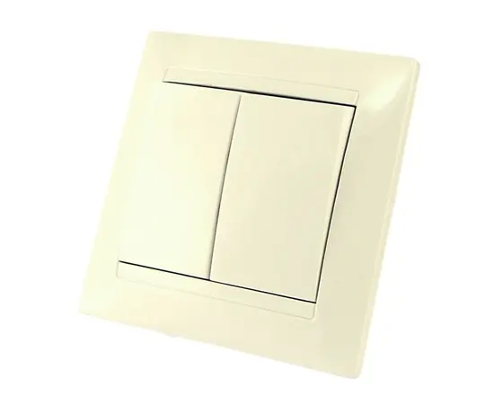 Выключатель TDM Lama SQ1815-0102 1 клавишный кремовый