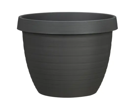 ქოთანი ყვავილის პლასტმასი  Scheurich METALLIC GREY 48/270 COUNTRY STAR 48