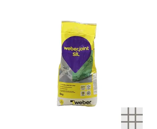 შემავსებელი ფილის ნაკერებისთვის Weber.joint SIL 5 კგ 414 გრანიტისფერი