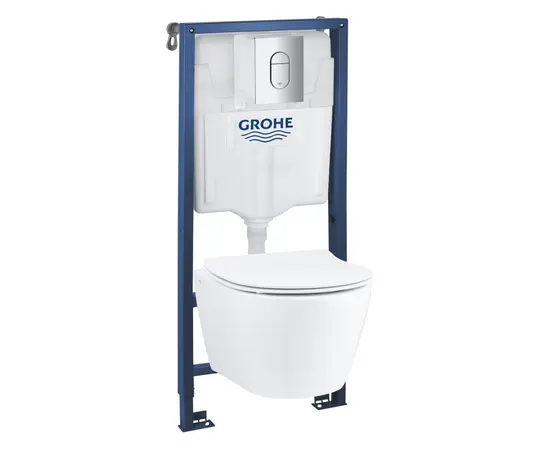 კომპლექტი Grohe Solido 4-in-1 Rapid SL+WC Serel Sp26 Rimless+Arena Cosmopolitan flush plate